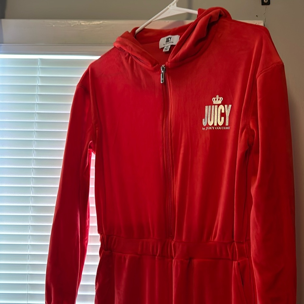 Juicy velour red jumpsuit